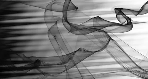 Black texture abstract flame curve smoke pattern background Illustrazione stock