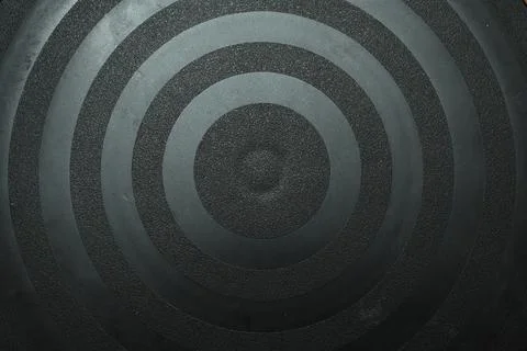 Black texture background with circle shape line Foto stock