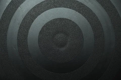 Black texture background with circle shape line Foto stock