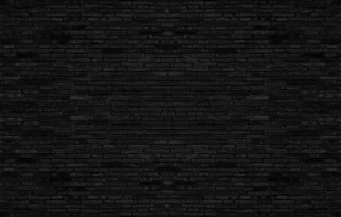 Black texture with brick wall for background website or design. Stock Photos
