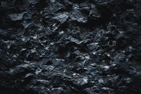Black texture. Stone background. Dark marble. Rock texture. Rock surface with Foto stock