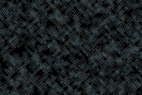 Black textured background with abstract geometric lines Stock Illustration