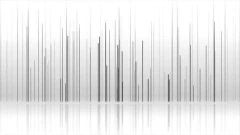 Black thin minimal lines with reflection, abstract minimal motion background Stock Footage 332632538