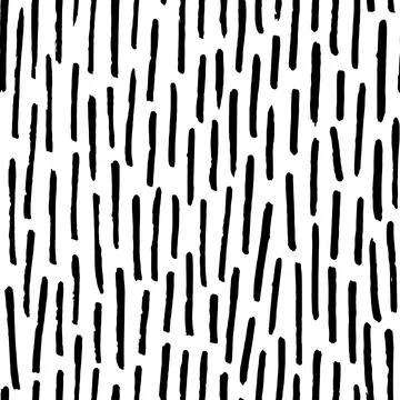 Black thin vertical dashes vector seamless pattern Stock Illustration