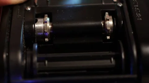 The black thread inside the device 2 Video stock 318313786