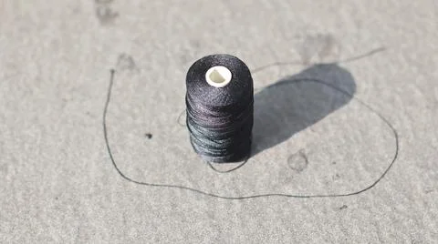 Black thread Stock Photos