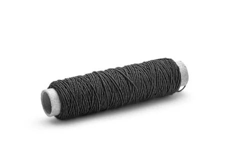 Black thread spool Stock Photos