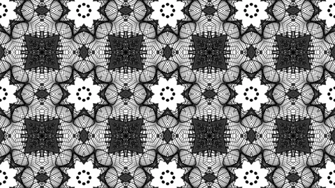 Black three-dimensional abstract figure slowly moving on a white background. kal Stock Footage 96372344
