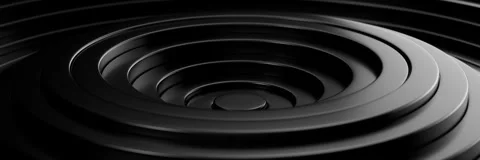 Black three-dimensional ripple dynamic background 库存影片 318940741