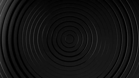 Black three-dimensional ripple dynamic background Vidéo 318940776