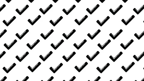 Black Tick Signs Pattern v2 Stock Footage 249279397