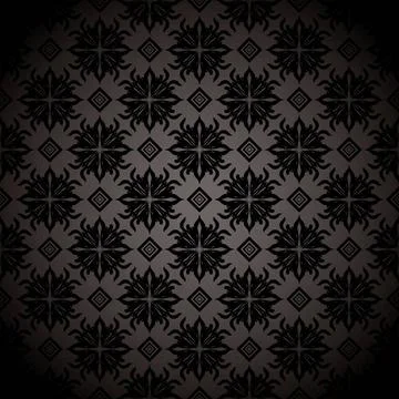 Black tile repeat wallpaper Black and gray wallpaper design with seamless ... Foto stock
