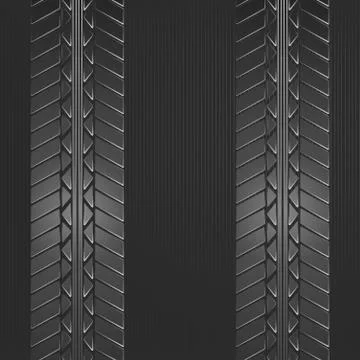 Black tire track background Stock Illustration