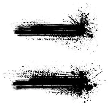 Black tire track background Stock Illustration