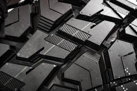 Black tire tread texture background with detailed rubber pattern. Stock Photos