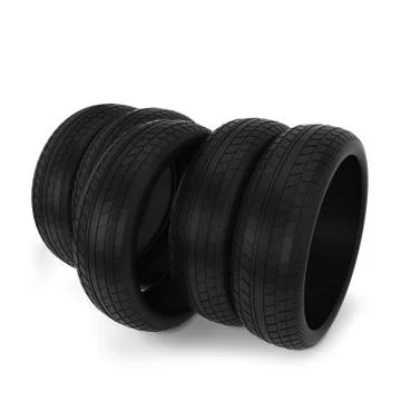 Black tires 스톡 일러스트