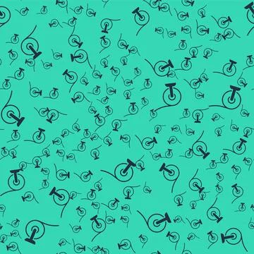 Black Toilet paper roll icon isolated seamless pattern on green background Stock Illustration