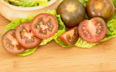 Black tomatoes Stock Photos