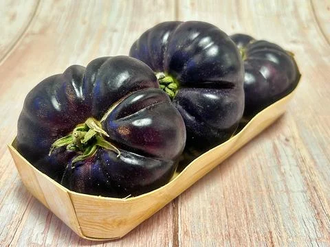 Black tomatoes Stock Photos