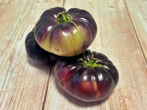Black tomatoes Stock Photos
