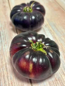 Black tomatoes Stock Photos
