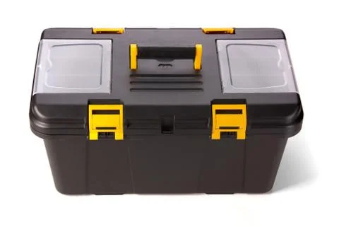 Black toolbox Stock Photos