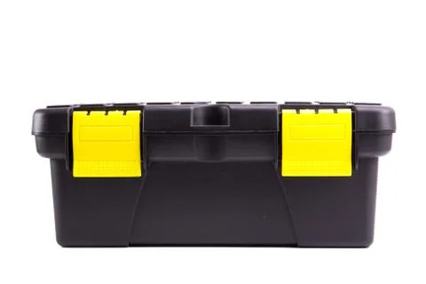 Black tools box Stock Photos