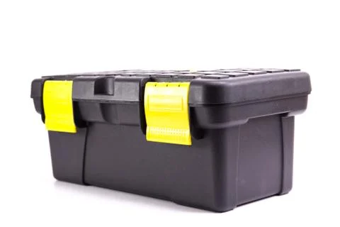 Black tools box Stock Photos