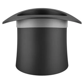 Black top hat with gray strip isolated on white background Illustrazione stock