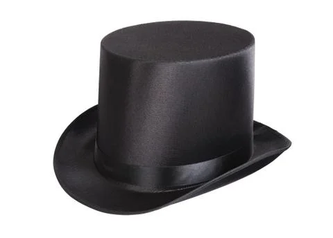 Black top hat Stockfoto's