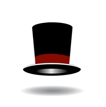 Black Top Hat vector illustration Stock Illustration