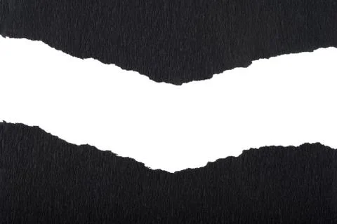 Black torn paper Stock Photos
