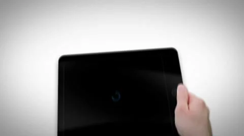 Black Touch Tablet Animation Stock After Effects