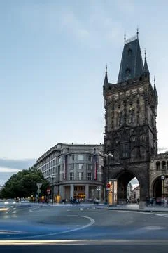 The Black Tower in Prague Stock-Fotos