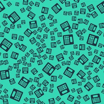 Black Train station board icon isolated seamless pattern on green backgroun.. Stockillustratie