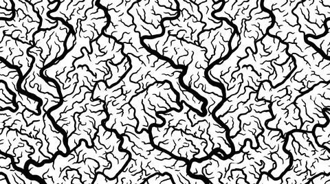 Black tree branches pattern for abstract background design. 库存插图