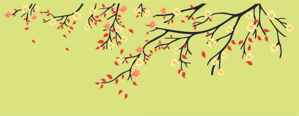 Black Tree Wall Sticker Stock Illustration
