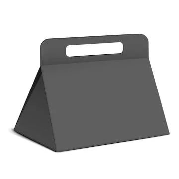 Black triangle box Stock Illustration
