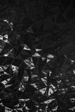 Black triangle pattern glass magic dark geomatric linear background classy Stock Photos