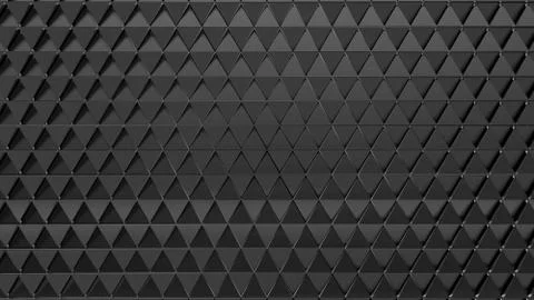 Black Triangle Polygon Wall BG 8K 写真素材