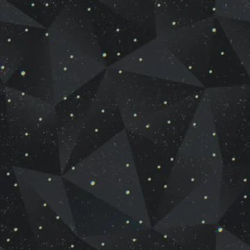 Black triangle seamless pattern with grunge effect. Stock Illustration