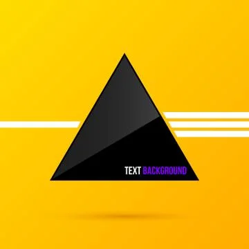 Black triangle text background. EPS10 Stock Illustration