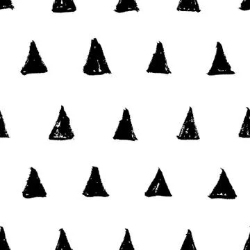 Black triangles seamless pattern vector イラスト素材