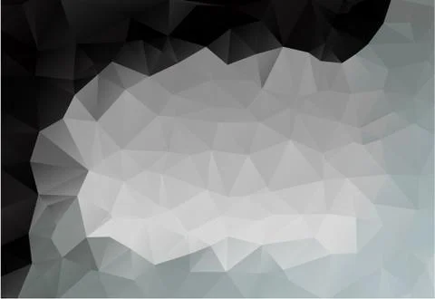 Black Triangles Shape Abstract Low Poly Gradient Polygonal Background Vector Stock Illustration