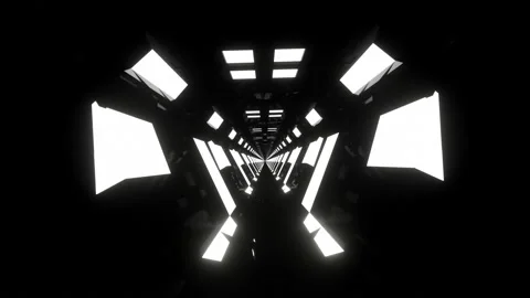 Black Triangles Tunnel Loop Stock Footage 239833654