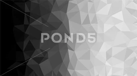 Black, Triangular  low poly, mosaic pattern background, Vector polygonal illu Stockillustratie
