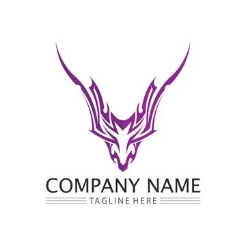 Black tribal vector logo design icon and sign tribal Stock Illustration