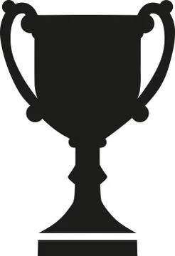 Black trophy icon Stock Illustration