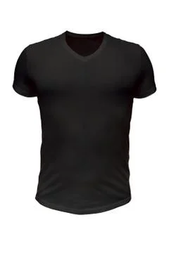Black tshirt Foto stock