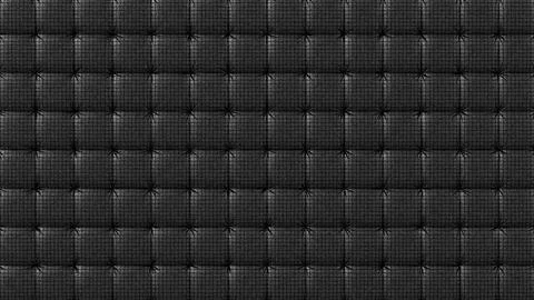 Black tufted leather upholstery texture with square diamond pattern and deep Stock Illustration